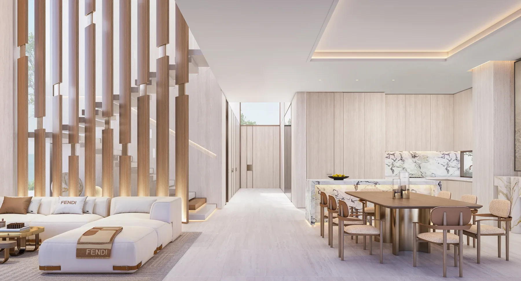 Azure Oceanfront Villas, interiors by FENDI Casa, AIDA